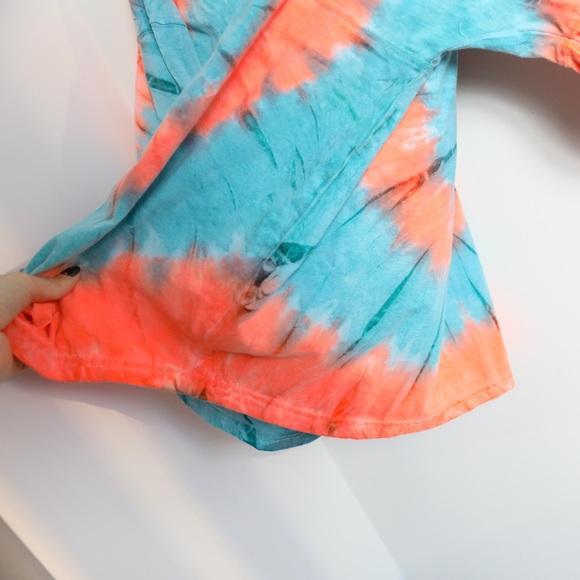 Grand Bend Canada tie-dye pullover Exist mens sweatshirt top orange blue pattern - Picture 7 of 11
